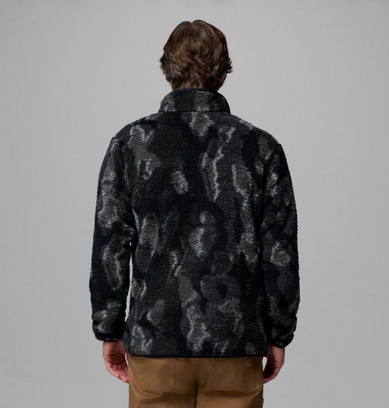 Men's Rugged Ridge Sherpa Half Zip Fleece, Color: Black Treebark, image 3