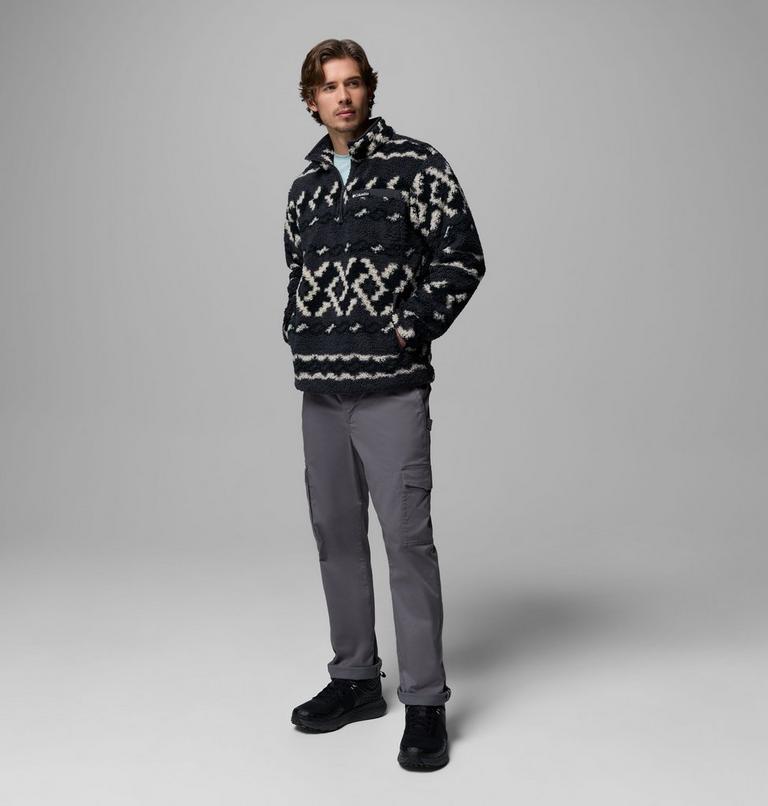 Men's Rugged Ridge Sherpa Half Zip Fleece, Color: Shark Knitknot, image 2