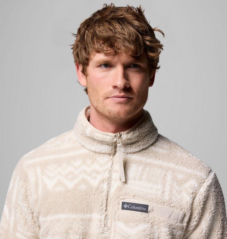 Forro polar sherpa con media cremallera Rugged Ridge para hombre, Color: Dark Stone Deschutes Days, image 5