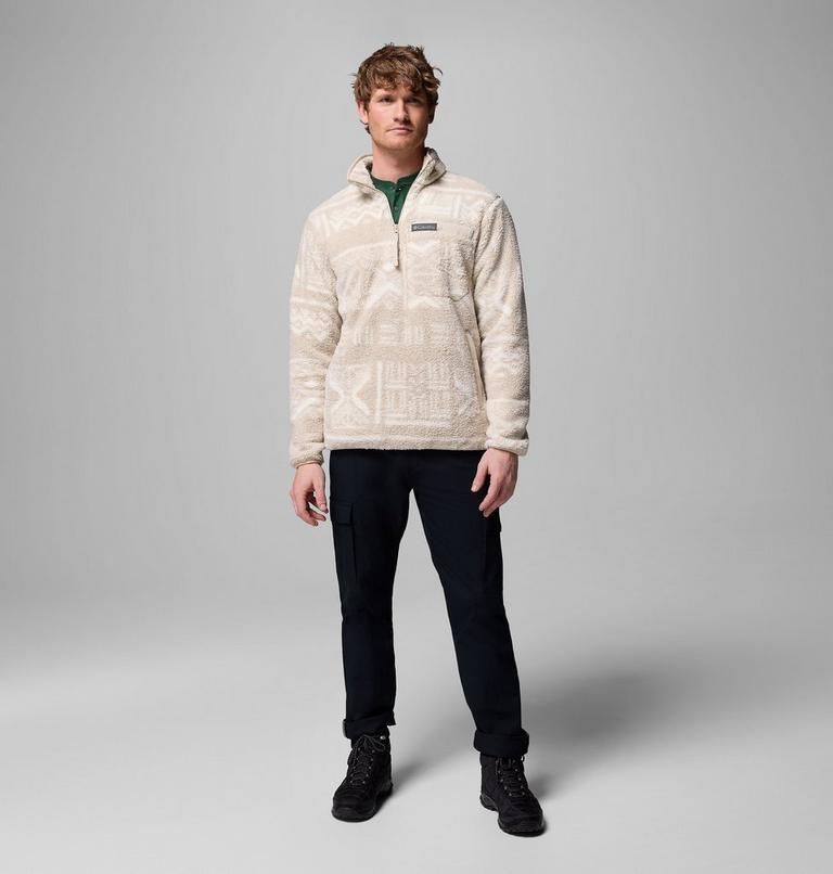 Forro polar sherpa con media cremallera Rugged Ridge para hombre, Color: Dark Stone Deschutes Days, image 2