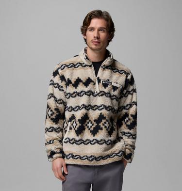 Men's Rugged Ridge High Pile Half Zip Jacket, Color: Dark Stone Knitknot, image 9