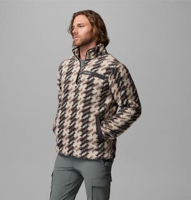 Men's Rugged Ridge Sherpa Half Zip Fleece, Color: Dark Stone Twills, image 40