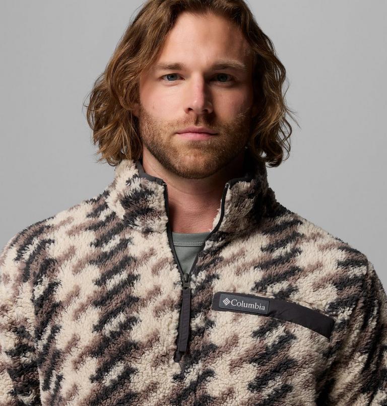 Men's Rugged Ridge Sherpa Half Zip Fleece, Color: Dark Stone Twills, image 5