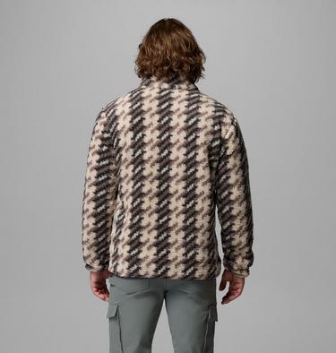 Men's Rugged Ridge Sherpa Half Zip Fleece, Color: Dark Stone Twills, image 39