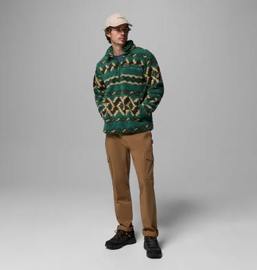 Men's Rugged Ridge High Pile Half Zip Jacket, Color: Rain Forest Knitknot, image 8