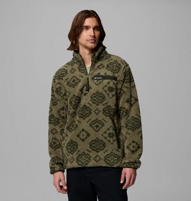 Rugged Ridge Sherpa Half Zip Fleece f&uuml;r M&auml;nner, Color: Stone Green Checked Out, Greenscape, image 25