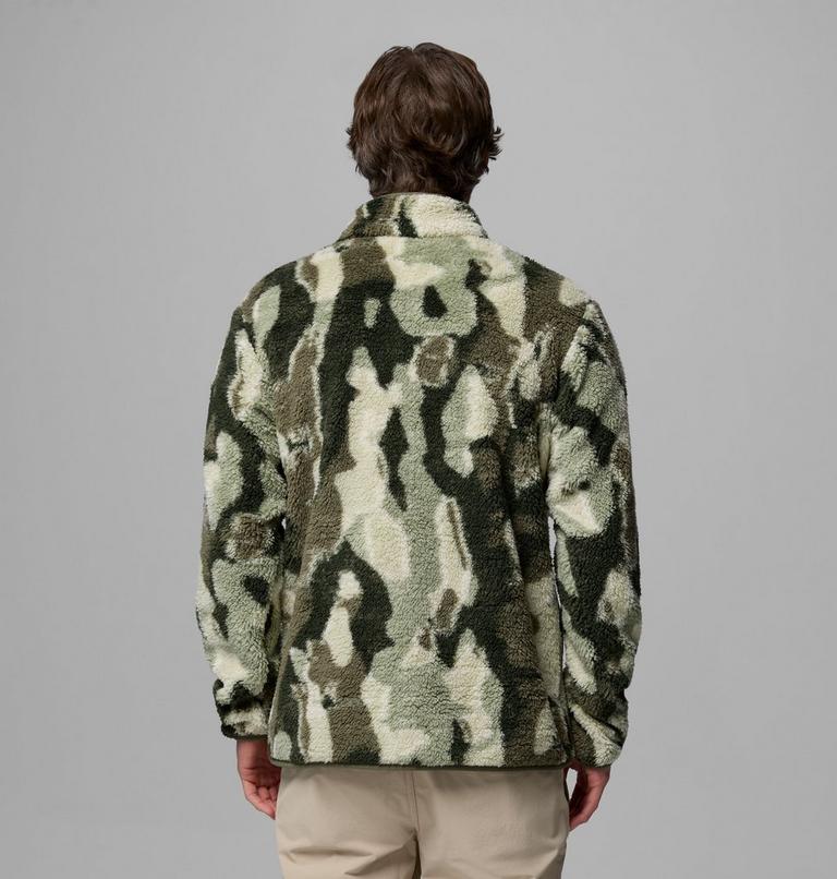 Men's Rugged Ridge Sherpa Half Zip Fleece, Color: Stone Green Treebark, image 3