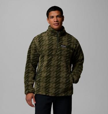 Rugged Ridge Sherpa Half Zip Fleece f&uuml;r M&auml;nner, Color: Stone Green Twills, Greenscape, image 15