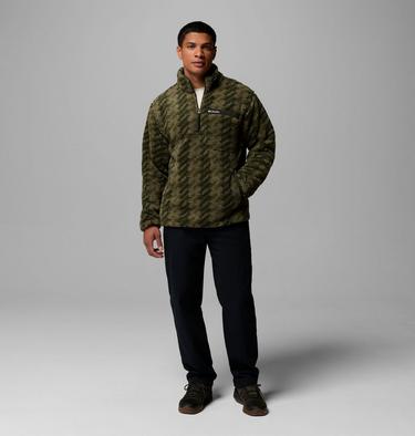 Rugged Ridge Sherpa Half Zip Fleece f&uuml;r M&auml;nner, Color: Stone Green Twills, Greenscape, image 16