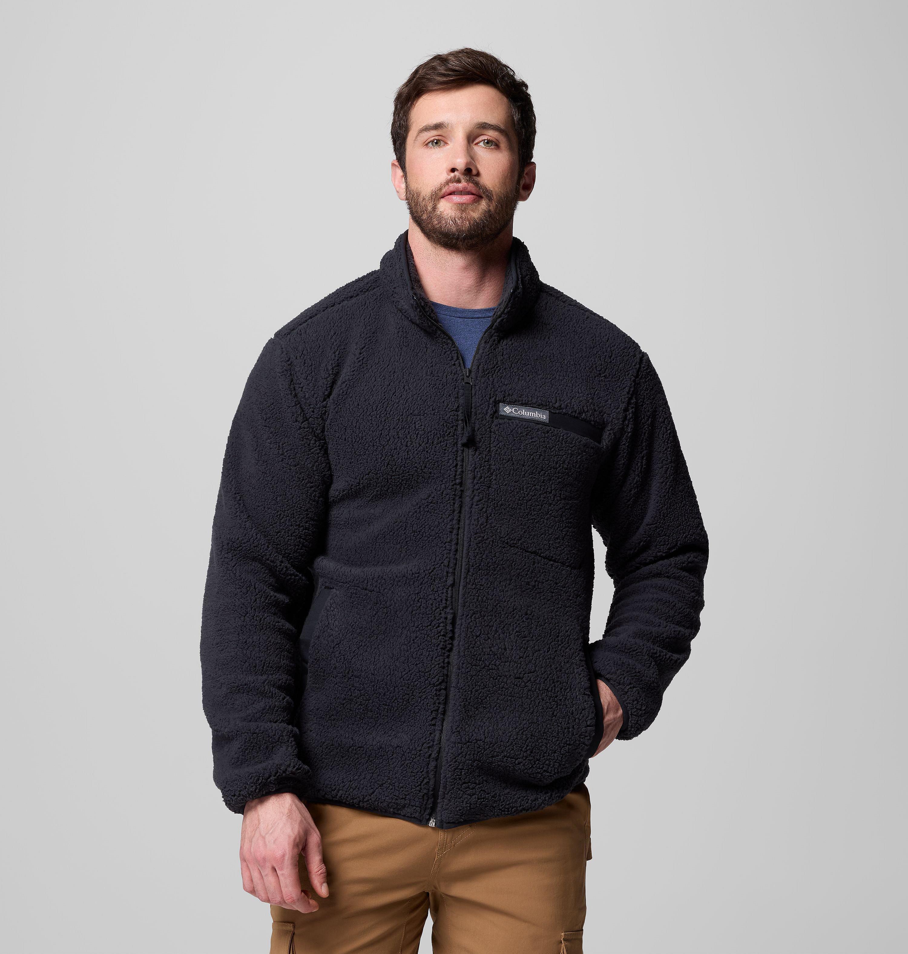 Columbia Sportswear Men's Black Columbia - Rugged Ridge™ Sherpa Fleece Jacket - Medium