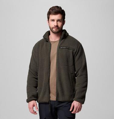 Men's Rugged Ridge High Pile Full Zip Fleece Jacket, Color: Greenscape, image 9