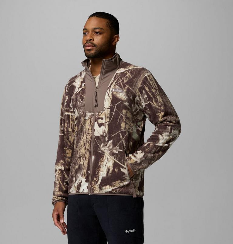 Chaqueta de forro polar con estampado Sequoia Grove para hombre, Color: Iron Timberwolf, image 4