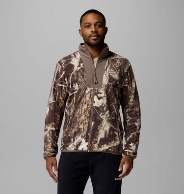 Men's Sequoia Grove Printed Full Zip Jacket, Color: Iron Timberwolf, image 11