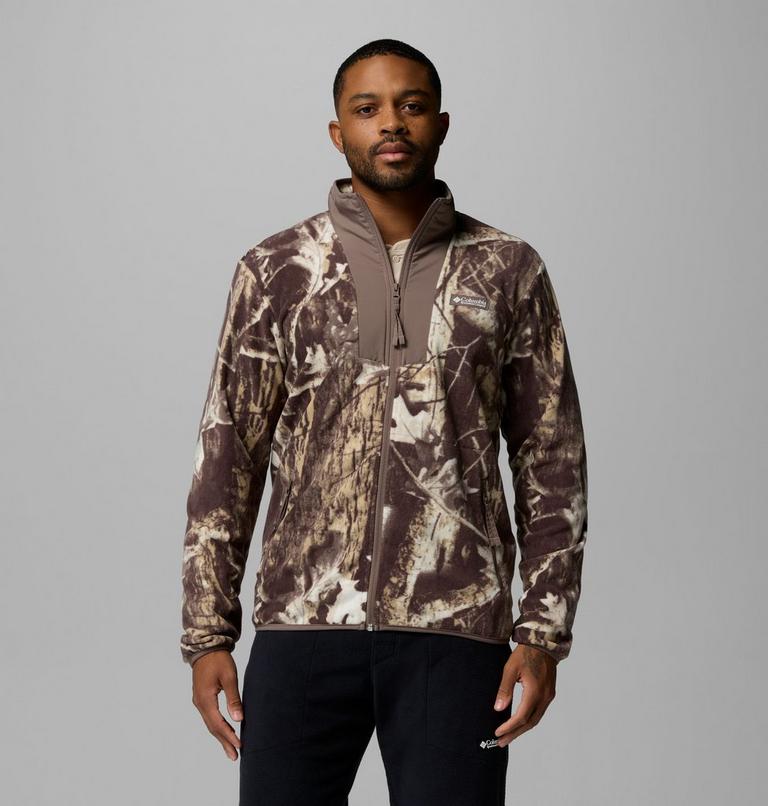 Chaqueta de forro polar con estampado Sequoia Grove para hombre, Color: Iron Timberwolf, image 1