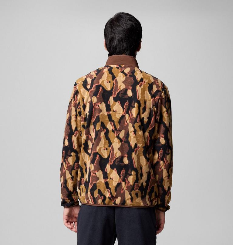 Men's Sequoia Grove Printed Fleece Jacket, Color: Tobacco Treebark, image 3