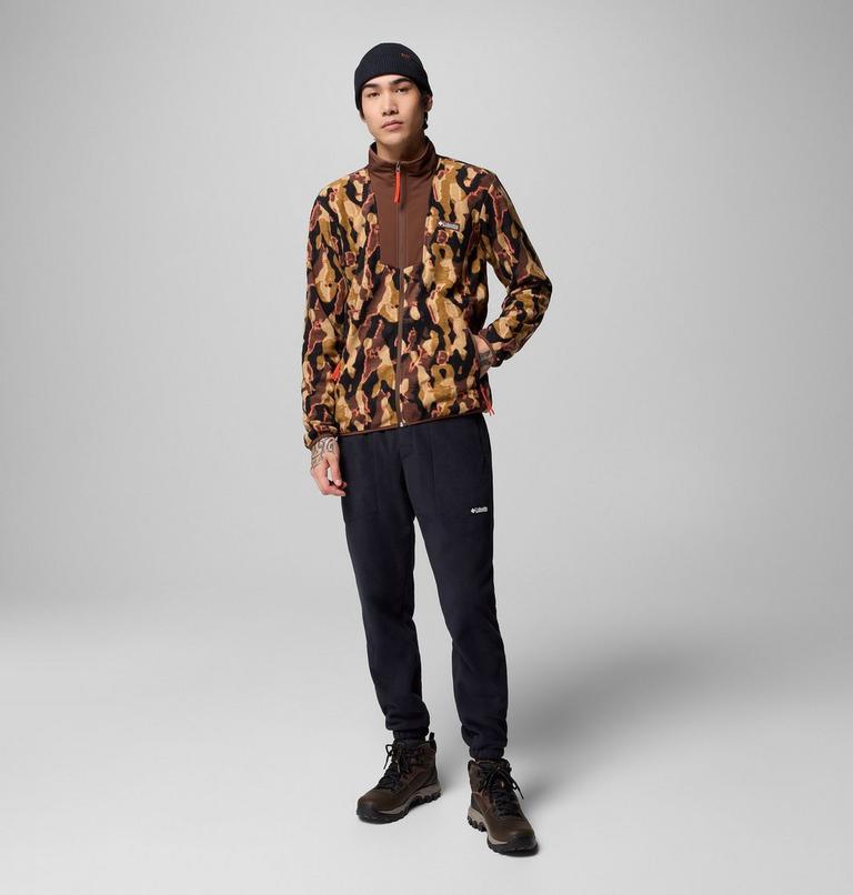 Men's Sequoia Grove Printed Fleece Jacket, Color: Tobacco Treebark, image 2