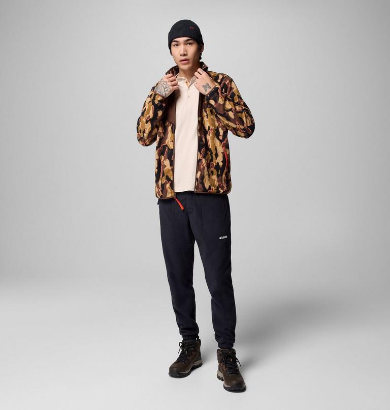 Men's Sequoia Grove Printed Fleece Jacket, Color: Tobacco Treebark, image 7