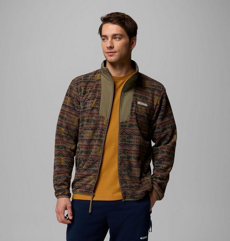 Chaqueta de forro polar con estampado Sequoia Grove para hombre, Color: Stone Green Horizons, image 5
