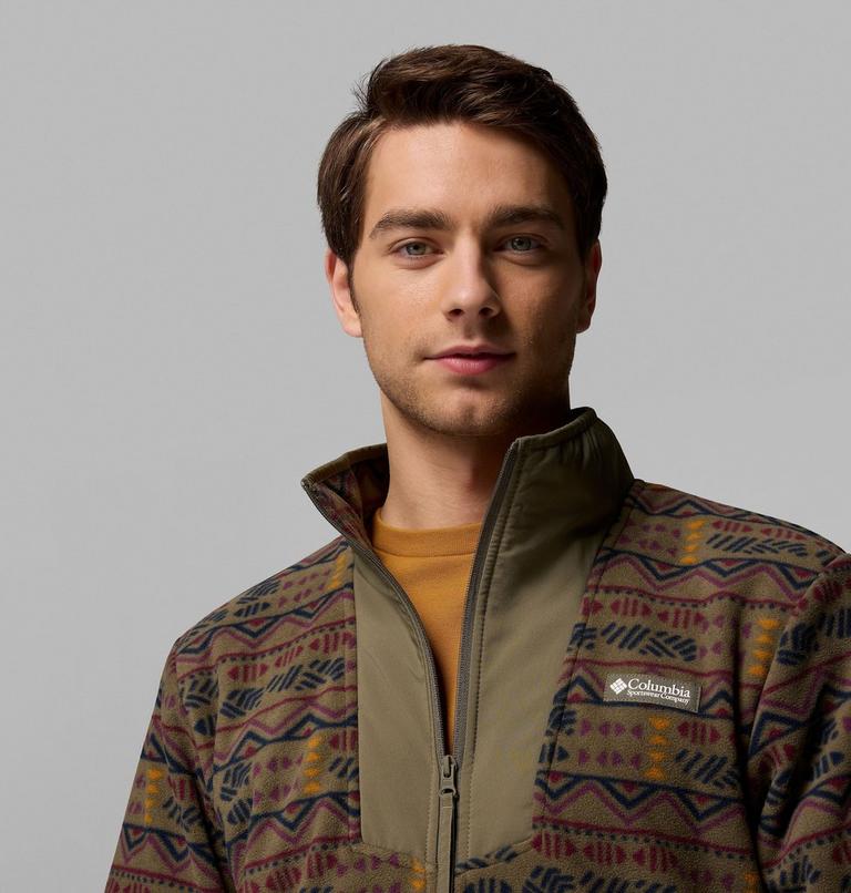 Chaqueta de forro polar con estampado Sequoia Grove para hombre, Color: Stone Green Horizons, image 6
