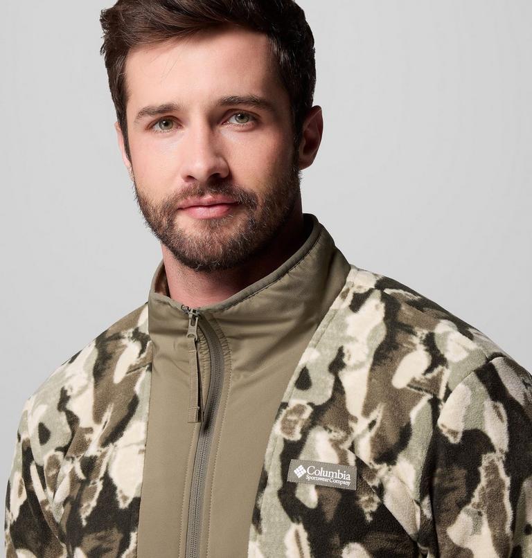 Chaqueta de forro polar con estampado Sequoia Grove para hombre, Color: Stone Green Treebark, image 6