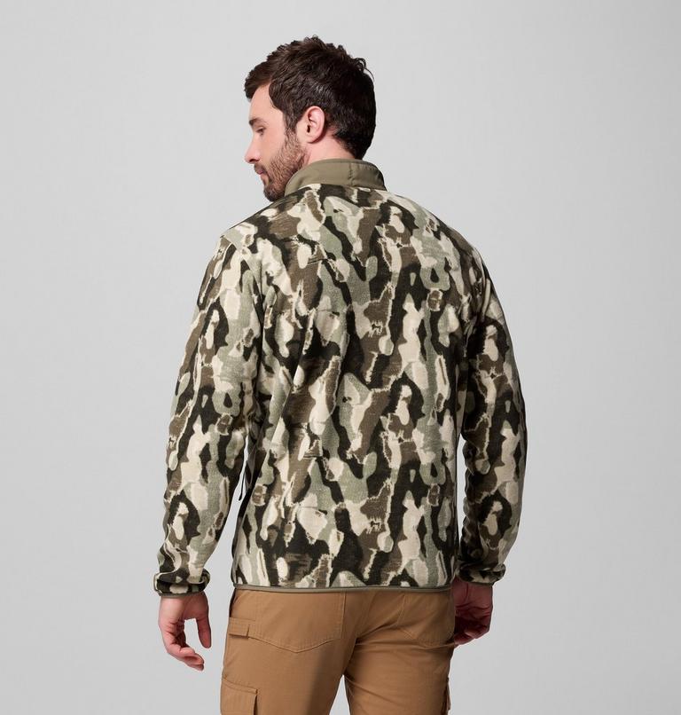 Chaqueta de forro polar con estampado Sequoia Grove para hombre, Color: Stone Green Treebark, image 3
