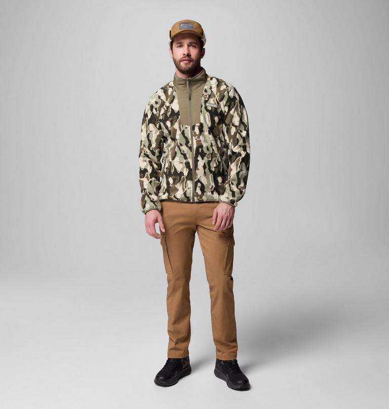 Chaqueta de forro polar con estampado Sequoia Grove para hombre, Color: Stone Green Treebark, image 2