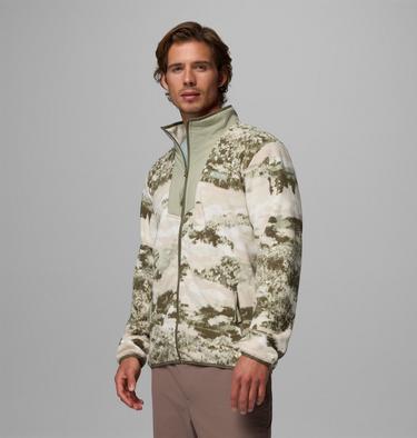 Men's Sequoia Grove Printed Fleece Jacket, Color: Safari, Fieldaze, image 4