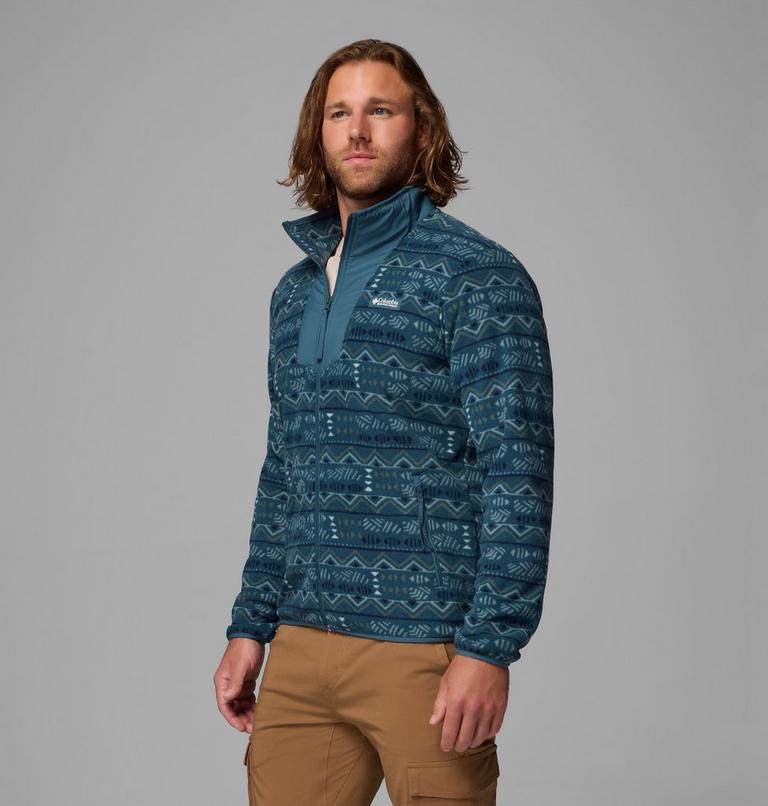 Chaqueta de forro polar con estampado Sequoia Grove para hombre, Color: Everblue Horizons, image 4