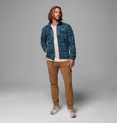 Men's Sequoia Grove Printed Full Zip Jacket, Color: Everblue Horizons, image 8