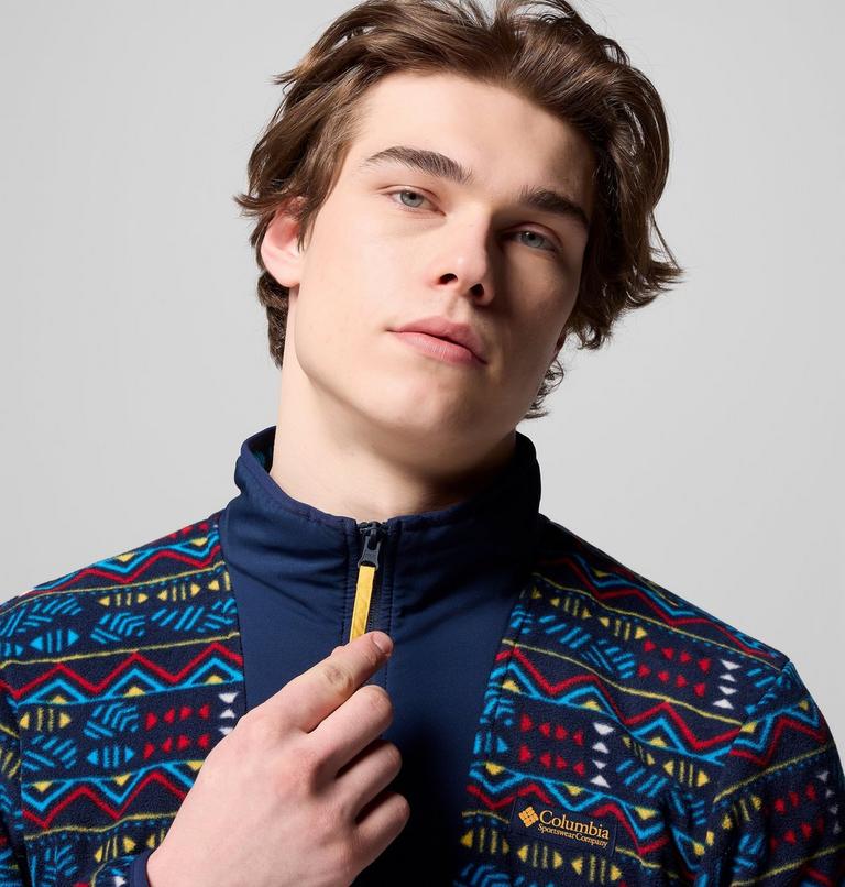 Chaqueta de forro polar con estampado Sequoia Grove para hombre, Color: Collegiate Navy Horizons, image 6
