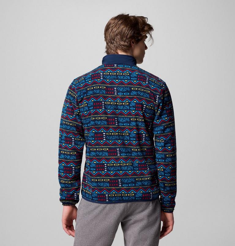 Chaqueta de forro polar con estampado Sequoia Grove para hombre, Color: Collegiate Navy Horizons, image 3