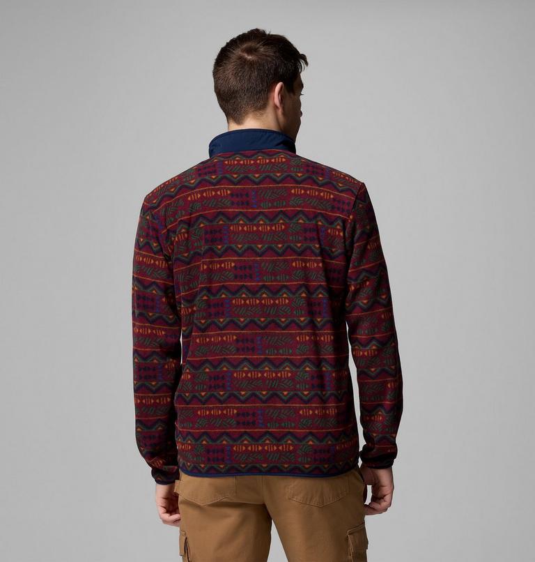 Chaqueta de forro polar con estampado Sequoia Grove para hombre, Color: Rich Wine Horizons, image 3