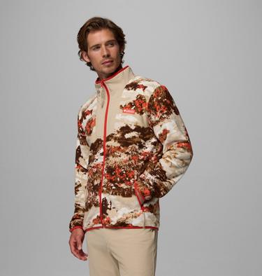 Men's Sequoia Grove Printed Fleece Jacket, Color: Zing, Fieldaze, image 12