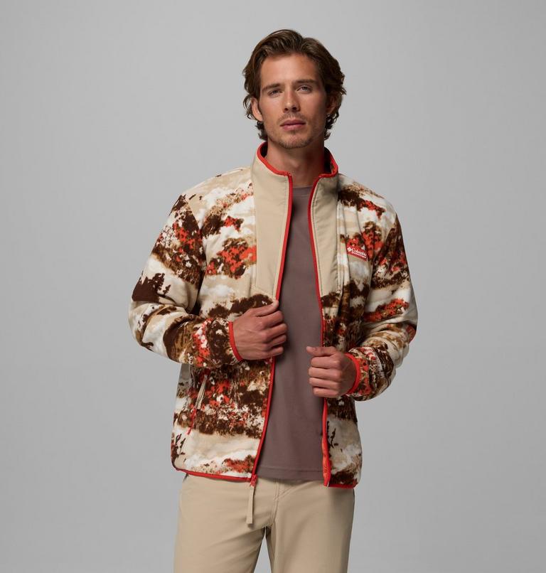 Men's Sequoia Grove Printed Full Zip Jacket, Color: Zing, Fieldaze, image 6