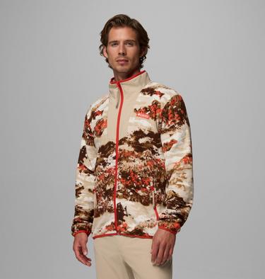 Men's Sequoia Grove Printed Full Zip Jacket, Color: Zing, Fieldaze, image 7