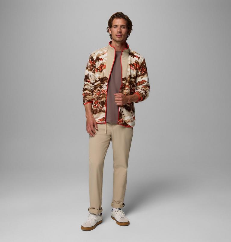Men's Sequoia Grove Printed Full Zip Jacket, Color: Zing, Fieldaze, image 2