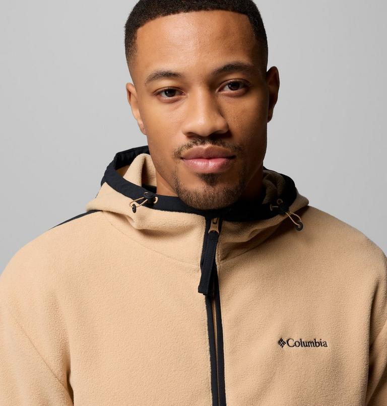 Men's Granite Point Hooded Fleece Jacket, Color: Canoe, Black, image 6