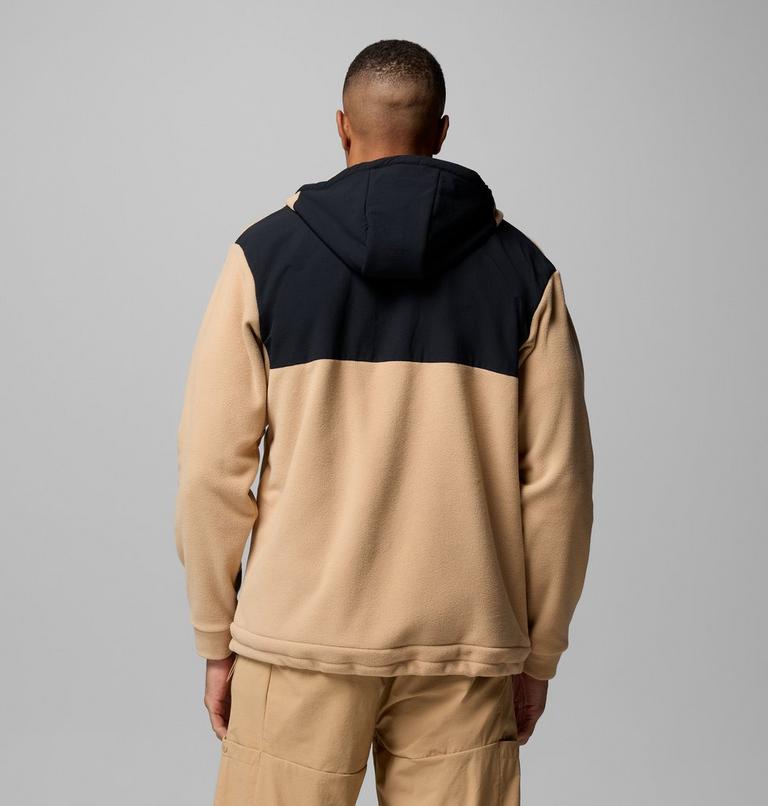 Men's Granite Point Hooded Fleece Jacket, Color: Canoe, Black, image 3