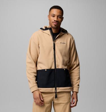 Men's Granite Point Fleece Jacket, Color: Canoe, Black, image 3