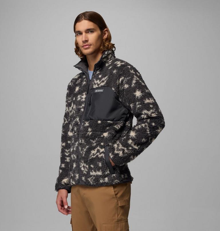 Men's Winter Pass Reversible Sherpa Fleece Jacket, Color: Shark, Peaked Tonal, image 4
