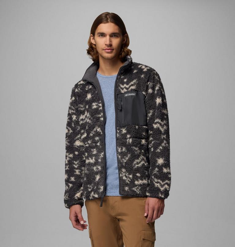 Men's Winter Pass Reversible Sherpa Fleece Jacket, Color: Shark, Peaked Tonal, image 5
