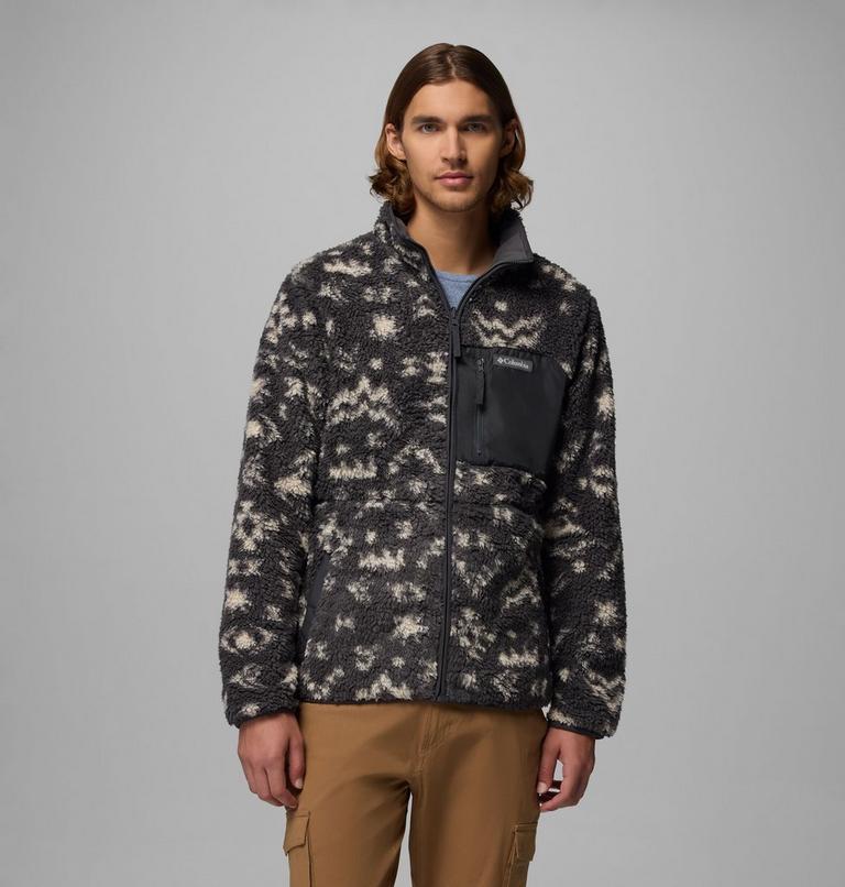 Men's Winter Pass Reversible Sherpa Fleece Jacket, Color: Shark, Peaked Tonal, image 1