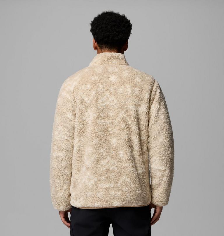 Men's Winter Pass Reversible Sherpa Fleece Jacket, Color: Canoe, Dark Stone, Peaked Tonal, image 3