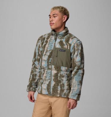 Veste en Polaire Sherpa Réversible Winter Pass Homme, Color: Stone Green, Tracks, image 8