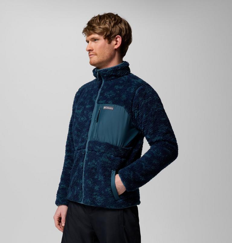 Forro polar sherpa reversible Winter Pass para hombre, Color: Everblue, Peaked Tonal, image 4