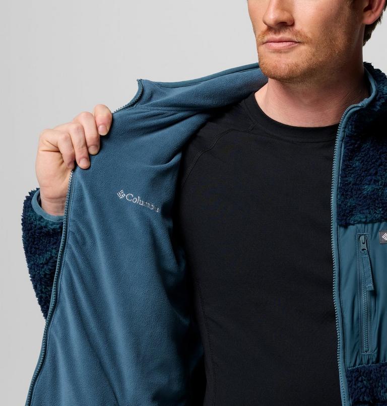 Forro polar sherpa reversible Winter Pass para hombre, Color: Everblue, Peaked Tonal, image 6
