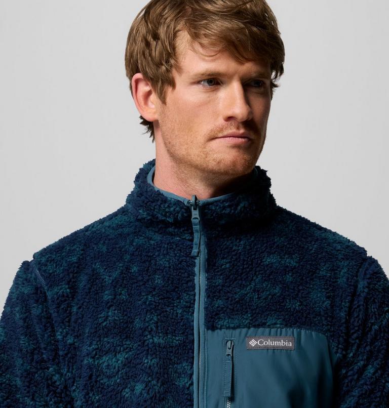 Forro polar sherpa reversible Winter Pass para hombre, Color: Everblue, Peaked Tonal, image 7