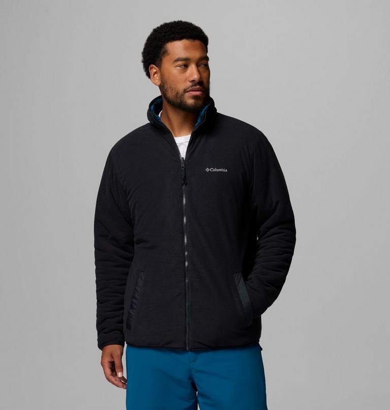 Men's Winter Pass Reversible Sherpa Fleece Jacket, Color: Phoenix Blue Geostripe Tonal, Phoenix Bl, image 8