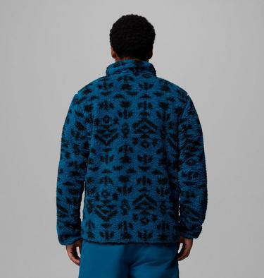 Men's Winter Pass Reversible Sherpa Fleece Jacket, Color: Phoenix Blue Geostripe Tonal, Phoenix Bl, image 3