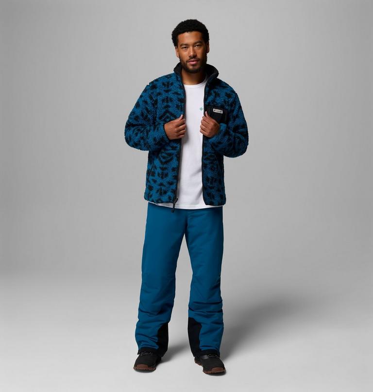Men's Winter Pass Reversible Sherpa Fleece Jacket, Color: Phoenix Blue Geostripe Tonal, Phoenix Bl, image 2